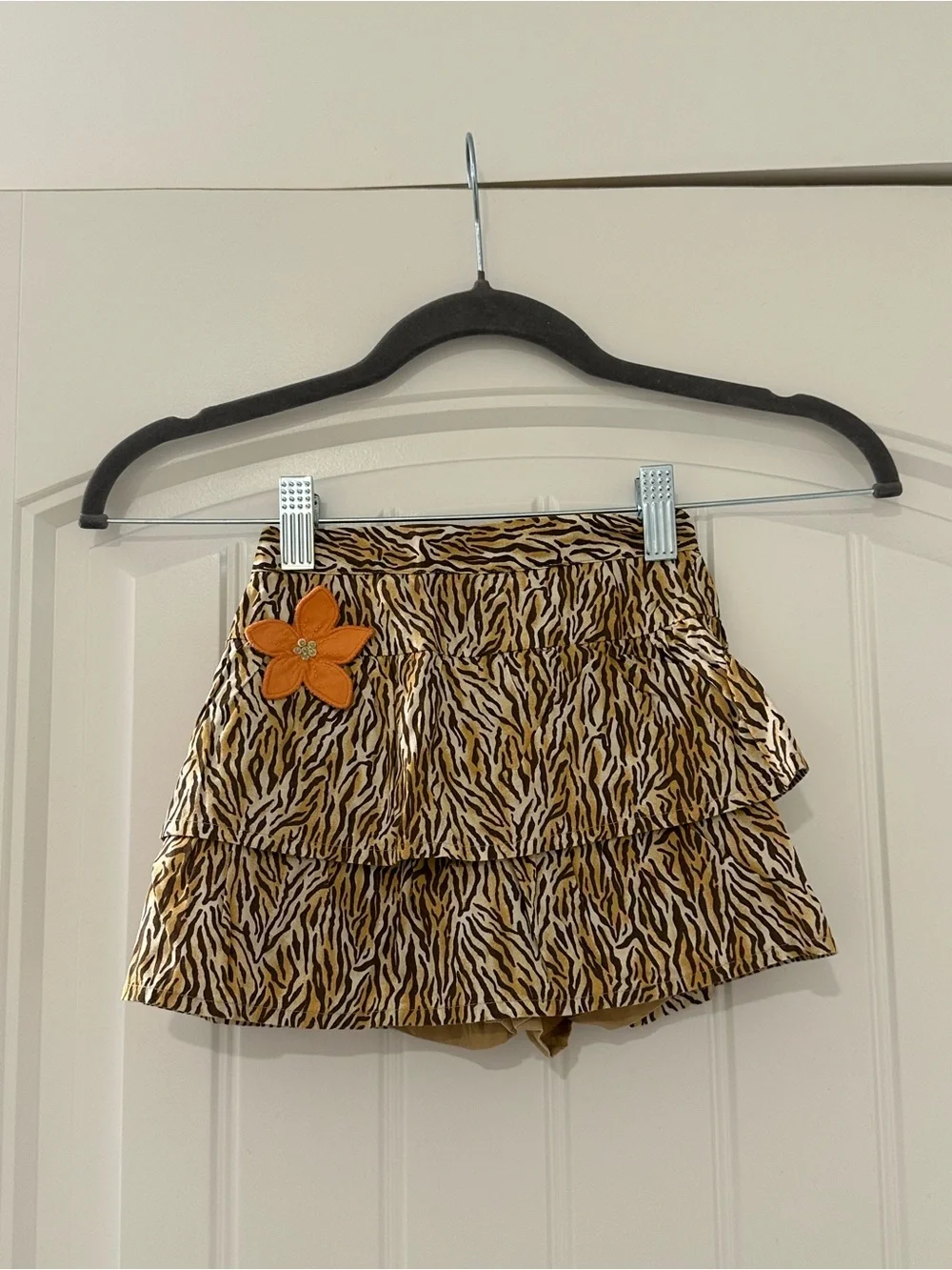 NWOT Gymboree Tiger Print Ruffle Skort Size 3 2006 Summer Safari Line